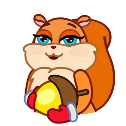 Новогодняя белочка sticker 3