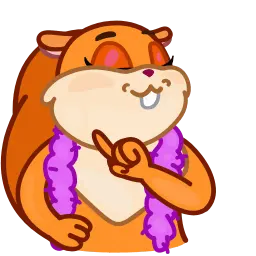 Новогодняя белочка sticker 6