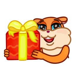 Новогодняя белочка sticker 7