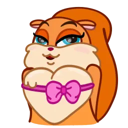 Новогодняя белочка sticker 8