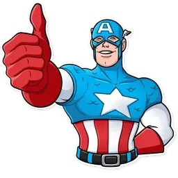 60‘s Captain America sticker 2