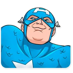60‘s Captain America sticker 11