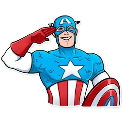 60‘s Captain America sticker 4