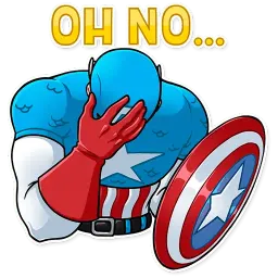 60‘s Captain America sticker 7