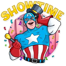 60‘s Captain America sticker 8