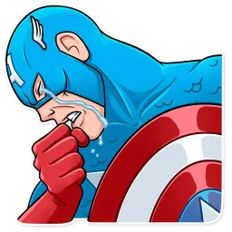 60‘s Captain America sticker 9