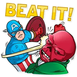60‘s Captain America sticker 10