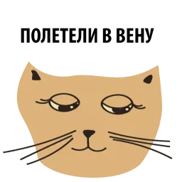 Кошка со смыслом sticker 7