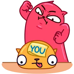 Цветные котики sticker 11