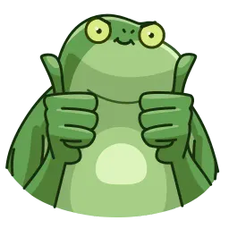 Озадаченная лягушка sticker 3