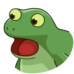 Озадаченная лягушка sticker 4