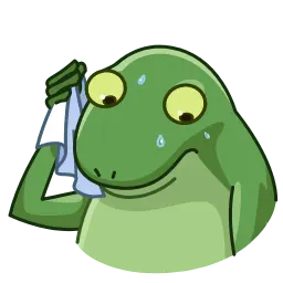 Озадаченная лягушка sticker 6