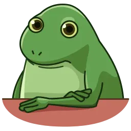Озадаченная лягушка sticker 7