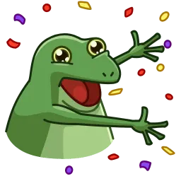 Озадаченная лягушка sticker 8