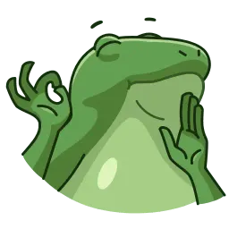 Озадаченная лягушка sticker 9