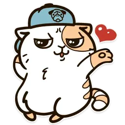 Котик Печенька от waf-waf Telegram sticker pack