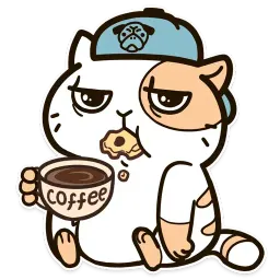 Котик Печенька от waf-waf sticker 5