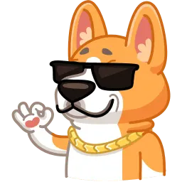 Корги Маффин sticker 12