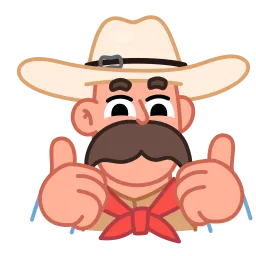 cowboy sticker 2