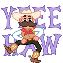 cowboy sticker 3