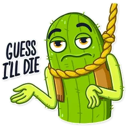 Cowboy Cactus sticker 8