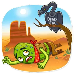 Cowboy Cactus sticker 10