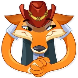 Cowboy Fox sticker 12