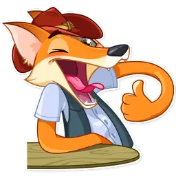 Cowboy Fox sticker 3