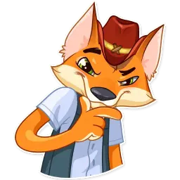 Cowboy Fox sticker 10