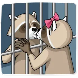Criminal Raccoon sticker 2