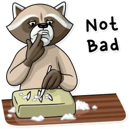Criminal Raccoon sticker 7