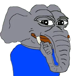 Crusader Rare Elephant Pepe sticker 3
