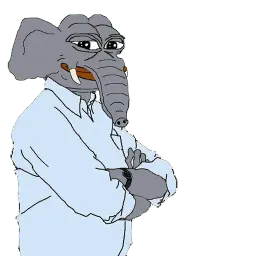 Crusader Rare Elephant Pepe sticker 5