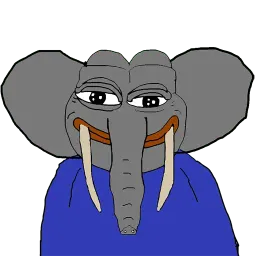 Crusader Rare Elephant Pepe sticker 6