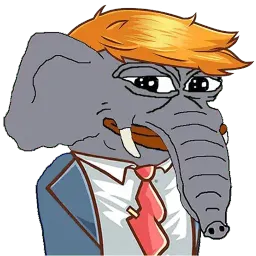 Crusader Rare Elephant Pepe sticker 8