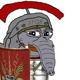 Crusader Rare Elephant Pepe sticker 10