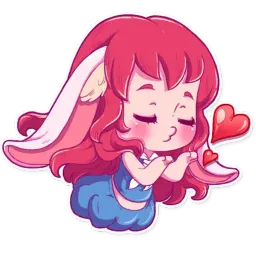 Cute Bunny Girl sticker 2