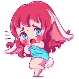 Cute Bunny Girl sticker 11