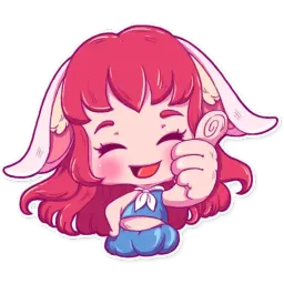 Cute Bunny Girl sticker 3