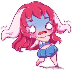 Cute Bunny Girl sticker 4