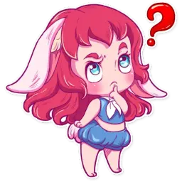 Cute Bunny Girl sticker 8