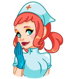Милая медсестра Telegram sticker pack