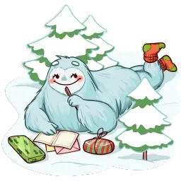 Cute Yeti sticker 2