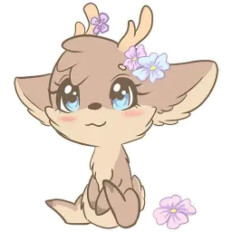Deer🌸(@Valeria_Fills_art) Telegram sticker pack