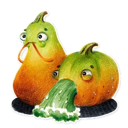 Cute pumpkins sticker 12