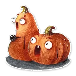 Cute pumpkins sticker 5