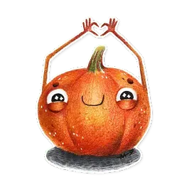 Cute pumpkins sticker 8