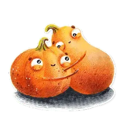 Cute pumpkins sticker 9