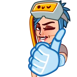 Кибер-девушка sticker 3