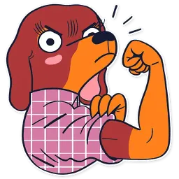 Dachshund Jones Telegram sticker pack